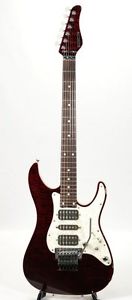 Schecter EX-V-24-CTM Black Cherry BKCH Used From Japan #A139