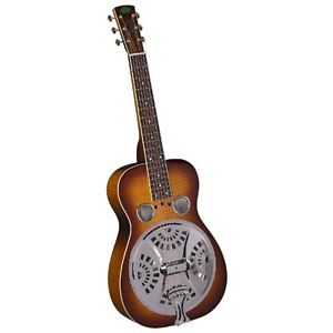 Regal RD-64 Artist Series Squareneck Resophonic Guitar - Bourbon Burst Flamed