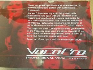 Voco Pro 8 piece wireless mic system color sorted.