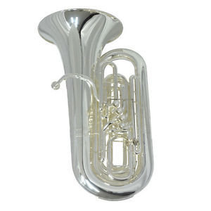 Schiller American Heritage BBb 5 Valve Piston Compensating Tuba - Silver
