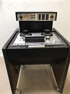 Vintage Ampex AG-440-C Reel to Reel Tape Recorder in Rack WATCH VIDEO free ship