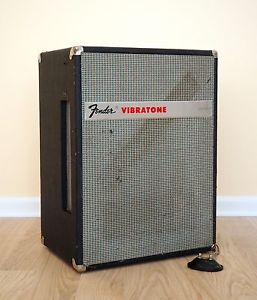 1960s Fender Vibratone Rotating Speaker Cabinet Leslie Model 16 w/ Footswitch