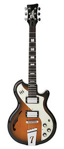 Italia IMOGDTS Mondial Deluxe Electric Guitar - Two Tone Sunburst