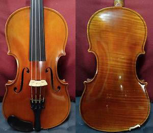 4/4 C.F Schuster & Sons c.1900 Violin Old Fine Guarneri 1 Piece Back Watch Video
