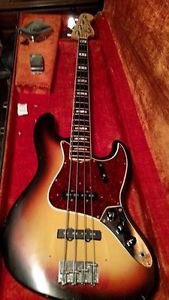 1968 FENDER JAZZ BASS 3 COLOR BURST ROSEWOOD ALL ORIGINAL INCREDIBLE INSTRUMENT