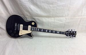 Vintage 1978 Gibson Les Paul Pro Electric Guitar Black P-90's 1970's w/OHSC