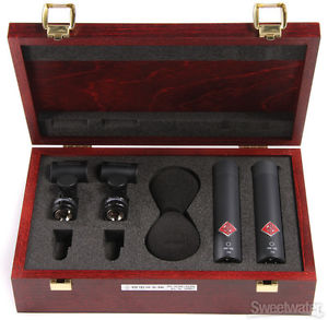 Neumann KM 184 Stereo Set Small-diaphragm Cardioid Microphones - Matte Black