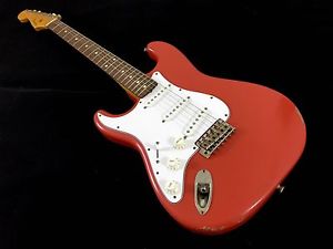 LEFTY! Fender 1962RI Stratocaster Guitar Fiesta Red Left Handed Strat RELIC HSC