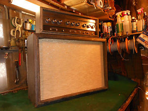 1964 Silvertone 1484 Twin Twelve Vintage Guitar Amp Sears  Tubes Excellent