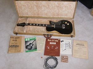 Vintage Danelectro Guitar w/ Tweed Case - U1 - 1955 Bell headstock and candy