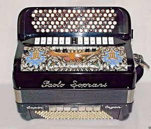 Paolo Soprani Super Organ 6 Row Button B-System Accordion Cassotto + + + + +