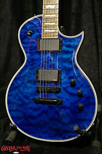 ESP E-II Eclipse QM Marine Blue MARBL Guitar NEW Made in Japan image 1