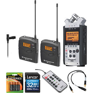 Sennheiser ew 112-P G3-A Wireless Lavalier System with Zoom H4nSP Recorder