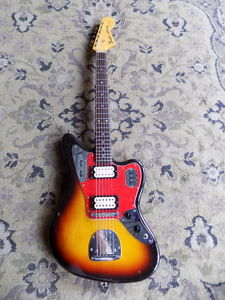 1995 Fender Jaguar 1966 Reissue electric guitar 66 ri JAPAN sunburst cobain