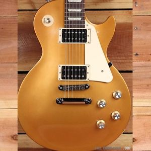 GIBSON 2016 LES PAUL 50s TRIBUTE T GOLDTOP LP Gold Top Satin Nice! + Bag 8811