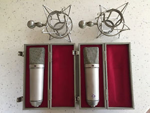 Vintage 1968 Neumann U87 Microphones - Consecutive Pair