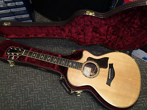 used Taylor 812ce Cutaway acoustic electric guitar with hardshell case