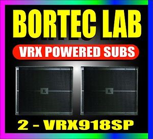 NEW! (PAIR) BL VRX918SP AMPLIFIED FLYING LINE ARRAY POWERED SUBWOOFER SYSTEM