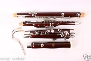 New excellen Bassoon C tone nice maple wood 26 keys Fine quality Free case  #b15
