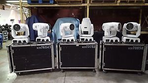 Lot of 6 x Martin Mac 2000 Wash White with Cases