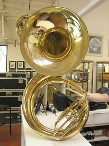 GOOD JUPITER BBb BRASS SOUSAPHONE, NO DENTS, READY TO PLAY, WITH CASE!