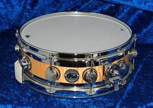 DRUM WORKSHOP 5" x 14" EDGE SNARE CUSTOM NATURAL LACQUER OVER MAPLE WITH CHROME