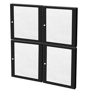 Four Pack Penn-Elcom R8450-16 Glass Door 16 Space (16RU)