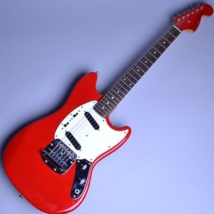 Fender Japan Mustang MG69 Candy Apple Red guitar w/gigbag/456