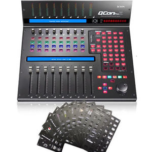 Icon Pro Audio Qcon ProX Control Surface (Black), controller, Motorized Faders,