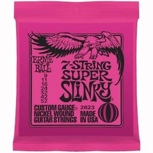 Ernie Ball 2623 Super Slinky Chitarra Elettrica 7 Corde cordoncini 9 - 52