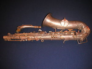 1934 VINTAGE BUESCHER NEW ARISTOCRAT ALTO SAXOPHONE - FOR RESTORATION - 01 NECK