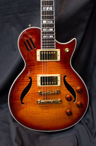 NEW 2016 PRESTIGE Heritage Hollow Flame Maple Electric Guitar w/ Hard Case