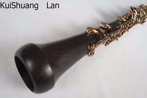 Rare professional concert semiautomatic student Ebony oboe ,gold-plating C key