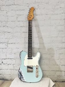 Aged Sonic-Blue Guitar Telecaster