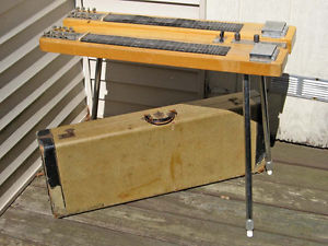 Vintage 1950s Alamo Futuramic D8 console steel guitar