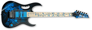 Ibanez JEM77P Steve Vai Signature Electric Guitar Blue Floral Pattern