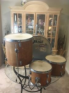 Vintage 4 Piece Wood Drum Set, Made of Luan Ply, Rare, See Listing Details...