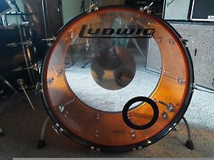 Ludwig Vistalite Amber 26" Kick drum