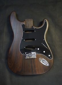 Rosewood Guitar Body / Screw Holes for Hardtail Stratocaster Guitar Bridge