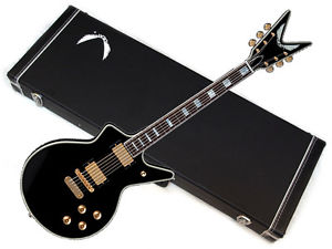 DEAN Cadillac 1980 electric GUITAR Classic Black w/ HARD CASE - Gold Hardware