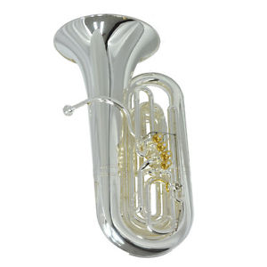 Schiller American Heritage BBb 5 Valve Piston Compensating Tuba - Silver/Gold