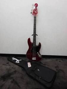 Fender Japan AJB Aerodyne Jazz Bass Made in Japan Red E-Bass Free Shipping