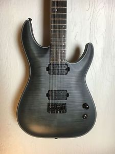 Schecter KM-6 Keith Merrow Signature Electric Guitar - Trans Black Burst Satin