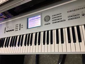 Korg Triton Pro 76 keyboard synth/workstation with Gator case with wheels