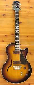 SUNBURST VOX VIRAGE SINGLE CUTAWAY Hollow Body ELECTRIC GUITAR USED ON GLEE