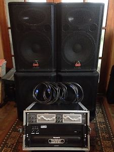 Wharfedale Pro 1.4Kw PA System Rig includes KAM / Numark Amps & 31 Band Graphic