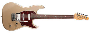 new Godin 041183 Session Silver Gold HG RN LTD 6 String Electric Guitar w gig ba