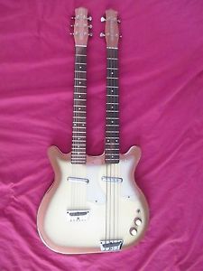 1964 Danelectro Double Neck Guitar/Bass 6/4 Stan & Dan Copper Burst