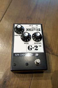 Pete Cornish G-2 Distortion Pedal-Battery Free-Original Box and Papers.