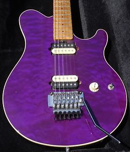 Music Man Axis Purple Quilt EVH Eddie Van Halen Model Great Sound & Easy Player